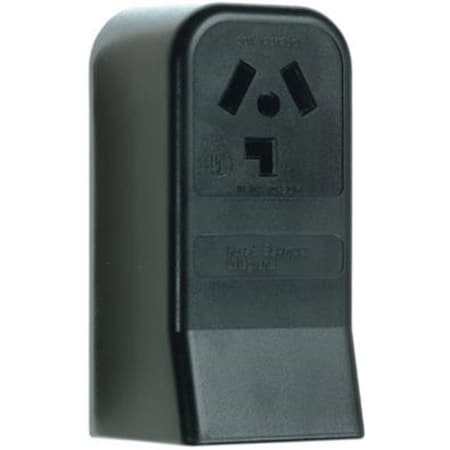 Nextgen 388CC6 30A 3 Pole 3 Wire Not Grounding Surface Mount Dryer Outlet; Black NE698603